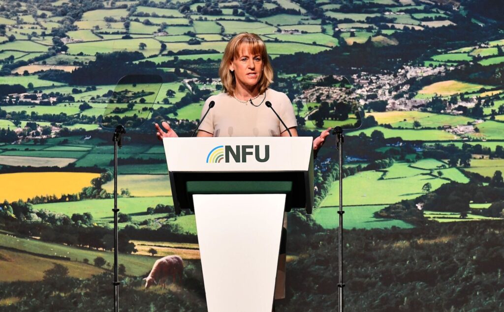 Minette Batters at a lectern